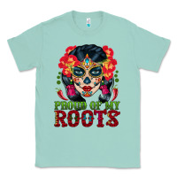 Seafoam sugar skull woman proud of my roots Classic Tee - BundleAndBundleShop