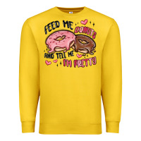 Lemon feed me donuts and tell me i'm pretty Premium Sweatshirt - MaliasSmallBusiness