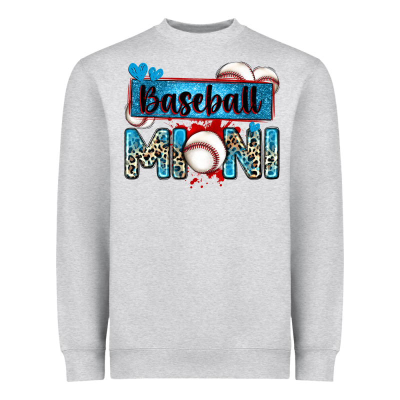 Baseball Mini With Leopard Heavyweight Sweatshirt by Zillion Design Studio | Teevron