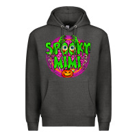 Charcoal Heather spooky mimi Premium Hoodie - BundleAndBundleShop