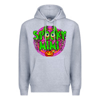 Heather Grey spooky mimi Premium Hoodie - BundleAndBundleShop