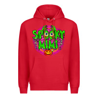 Red spooky mimi Premium Hoodie - BundleAndBundleShop