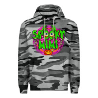 Slate Camo spooky mimi Premium Hoodie - BundleAndBundleShop