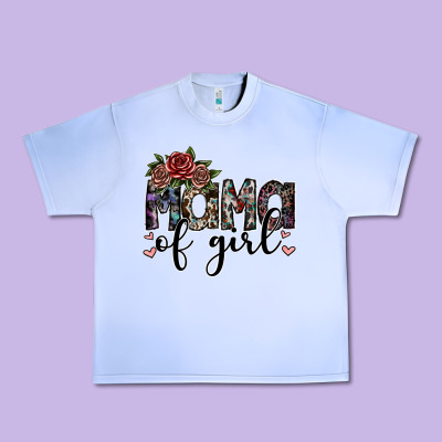 Mama Of Girl Urban Heavy Tee Designed By Sublimationcraftshop