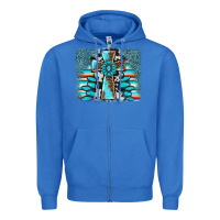 True Royal cross gemstone background Zipper Hoodie - AdoDesignShop