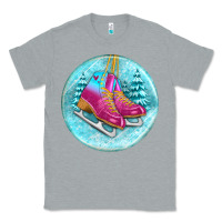 Heather Grey ice skate christmas ornament Classic Tee - BundleAndBundleShop