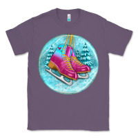 Lavender ice skate christmas ornament Classic Tee - BundleAndBundleShop