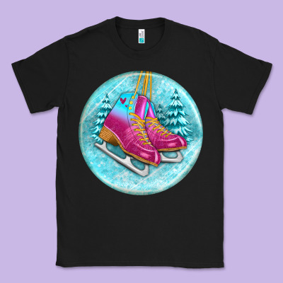 Ice Skate Christmas Ornament Classic Tee Designed By Bundleandbundleshop