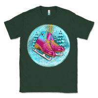 Sports Green ice skate christmas ornament Classic Tee - BundleAndBundleShop