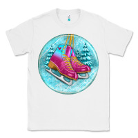 White ice skate christmas ornament Classic Tee - BundleAndBundleShop