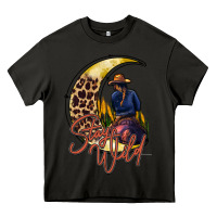 Asphalt stay wild moon cowgirl Heavy Core Tee - RacoonDesign