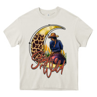 Cream stay wild moon cowgirl Heavy Core Tee - RacoonDesign