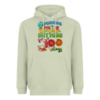 Matcha pushing my teacher buttons for 100 days Heavyweight Hoodie - MaliasSmallBusiness
