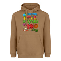 Toasted Coconut pushing my teacher buttons for 100 days Heavyweight Hoodie - MaliasSmallBusiness