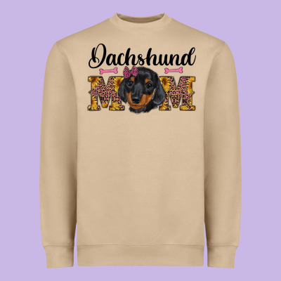 Western Dachshund Mom Heavyweight Sweatshirt Designed By Ranaportraitstore
