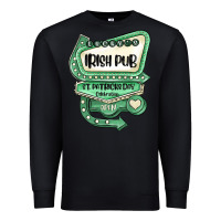 Black st patricks day ırısh pub Premium Sweatshirt - MaliasSmallBusiness