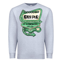 Heather Grey st patricks day ırısh pub Premium Sweatshirt - MaliasSmallBusiness