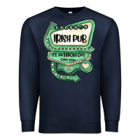 Navy st patricks day ırısh pub Premium Sweatshirt - MaliasSmallBusiness