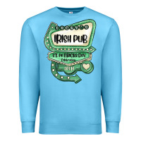 Ocean Blue st patricks day ırısh pub Premium Sweatshirt - MaliasSmallBusiness