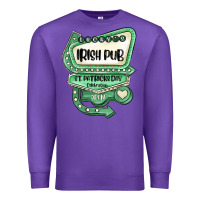 Purple st patricks day ırısh pub Premium Sweatshirt - MaliasSmallBusiness