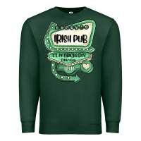 Sports Green st patricks day ırısh pub Premium Sweatshirt - MaliasSmallBusiness