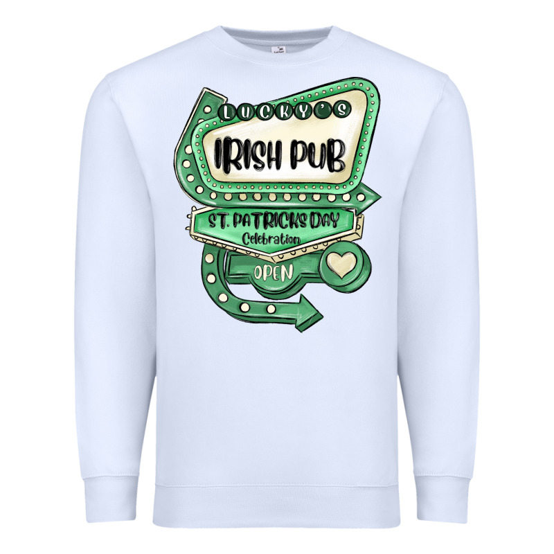 St Patricks Day ırısh Pub Premium Sweatshirt by MaliasSmallBusiness | Teevron