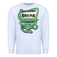 White st patricks day ırısh pub Premium Sweatshirt - MaliasSmallBusiness