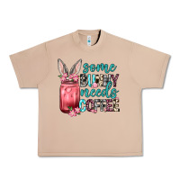 Burro Some Bunny needs coffee Urban Heavy Tee - Neo Western