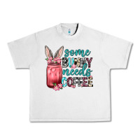 Lunar Rock Some Bunny needs coffee Urban Heavy Tee - Neo Western