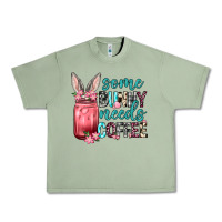Oil Green Some Bunny needs coffee Urban Heavy Tee - Neo Western