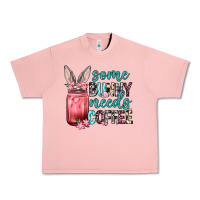 Salmon Some Bunny needs coffee Urban Heavy Tee - Neo Western