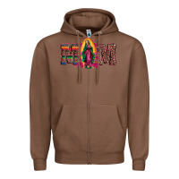 Chestnut mom our lady of guadalupe Zipper Hoodie - Artiststas