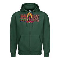 Sports Green mom our lady of guadalupe Zipper Hoodie - Artiststas