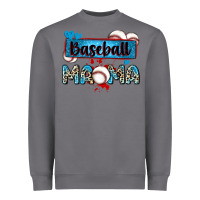 Storm baseball mama with leopard Heavyweight Sweatshirt - Zillion Design Studio