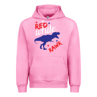 Fuchsia Pink 4th of July Dinosaur Urban Hoodie - Bettercallsaul