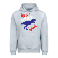 Heather Grey 4th of July Dinosaur Urban Hoodie - Bettercallsaul