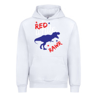 White 4th of July Dinosaur Urban Hoodie - Bettercallsaul