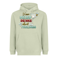 Matcha i have mixed drinks about feeling Heavyweight Hoodie - MaliasSmallBusiness