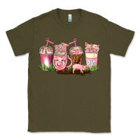 Army Green pig coffee cups Classic Tee - AdoDesignShop