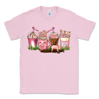 Bubblegum Pink pig coffee cups Classic Tee - AdoDesignShop