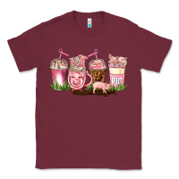 Burgundy pig coffee cups Classic Tee - AdoDesignShop