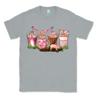 Heather Grey pig coffee cups Classic Tee - AdoDesignShop