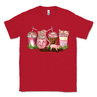 Red pig coffee cups Classic Tee - AdoDesignShop