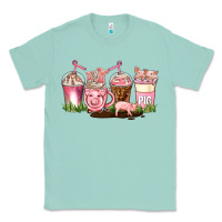 Seafoam pig coffee cups Classic Tee - AdoDesignShop