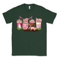 Sports Green pig coffee cups Classic Tee - AdoDesignShop