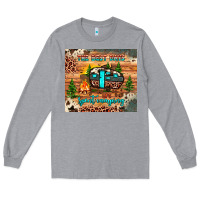 Heather Grey the best days are spent camping Long Sleeve Tee - JahusDesignShop