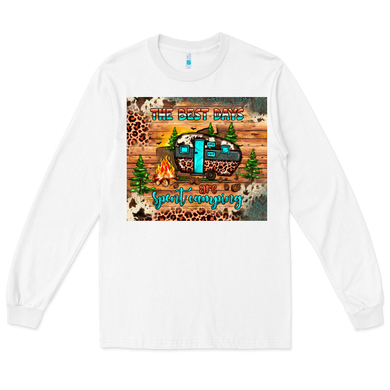 The Best Days Are Spent Camping Long Sleeve Tee by JahusDesignShop | Teevron