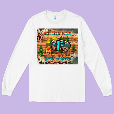 The Best Days Are Spent Camping Long Sleeve Tee Designed By Jahusdesignshop