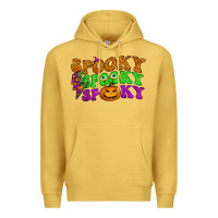 Antique Gold spooky with lightning bolt Premium Hoodie - BundleAndBundleShop