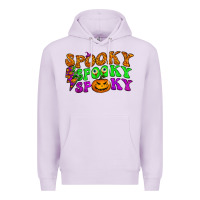 Lilac spooky with lightning bolt Premium Hoodie - BundleAndBundleShop